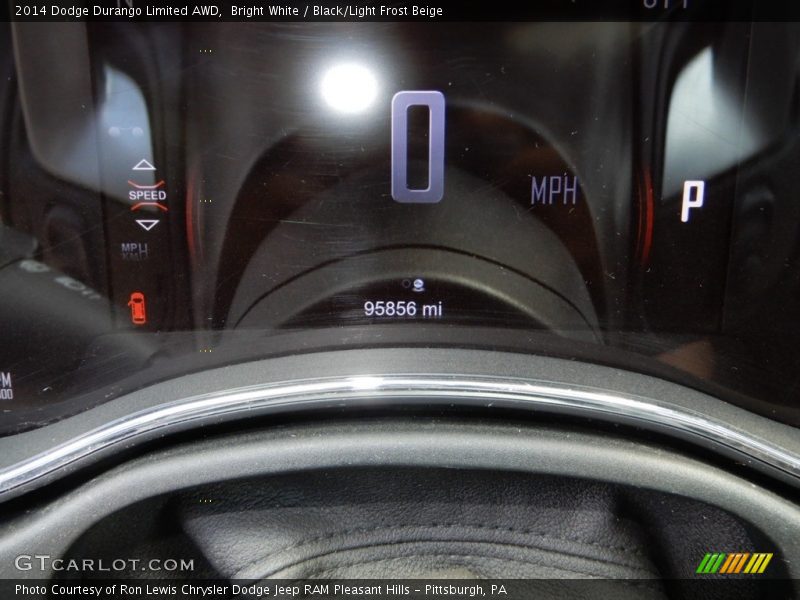 Bright White / Black/Light Frost Beige 2014 Dodge Durango Limited AWD