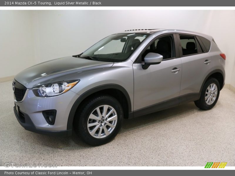 Liquid Silver Metallic / Black 2014 Mazda CX-5 Touring