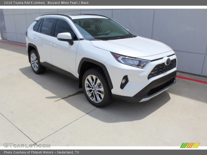 Blizzard White Pearl / Black 2019 Toyota RAV4 Limited
