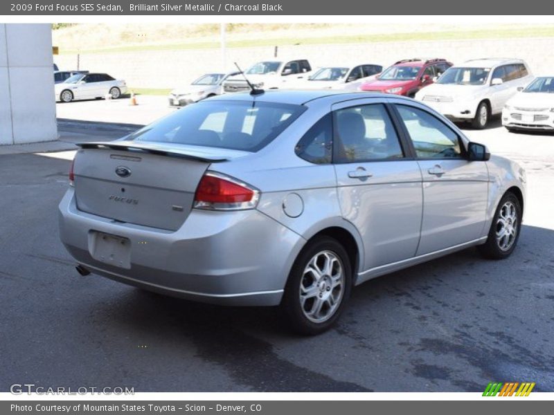 Brilliant Silver Metallic / Charcoal Black 2009 Ford Focus SES Sedan