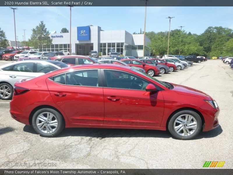 Scarlet Red Pearl / Gray 2020 Hyundai Elantra SEL