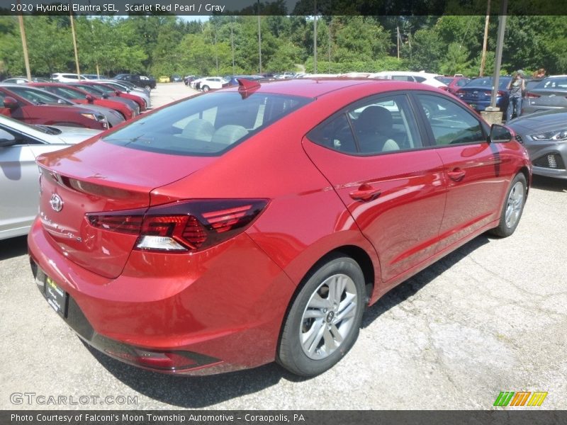 Scarlet Red Pearl / Gray 2020 Hyundai Elantra SEL
