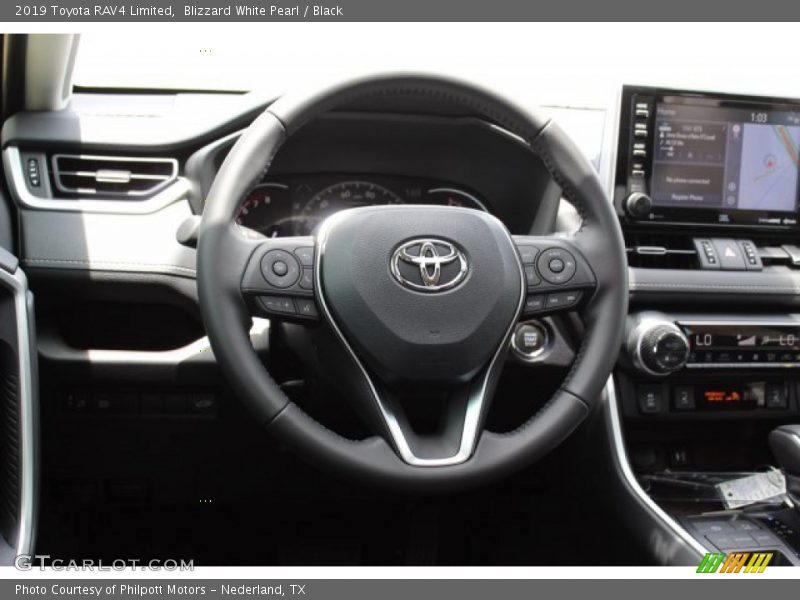Blizzard White Pearl / Black 2019 Toyota RAV4 Limited