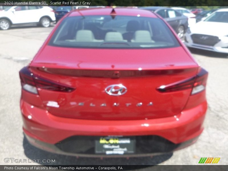 Scarlet Red Pearl / Gray 2020 Hyundai Elantra SEL