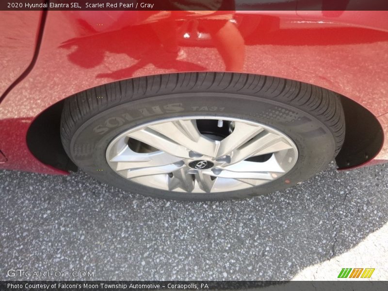 Scarlet Red Pearl / Gray 2020 Hyundai Elantra SEL