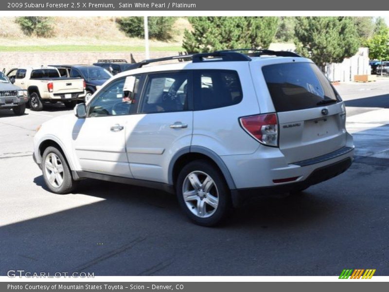 Satin White Pearl / Platinum 2009 Subaru Forester 2.5 X Premium
