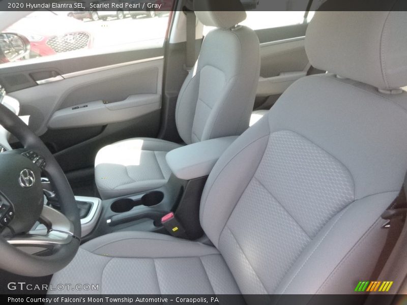 Scarlet Red Pearl / Gray 2020 Hyundai Elantra SEL
