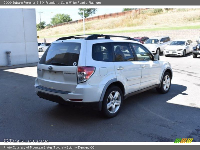 Satin White Pearl / Platinum 2009 Subaru Forester 2.5 X Premium