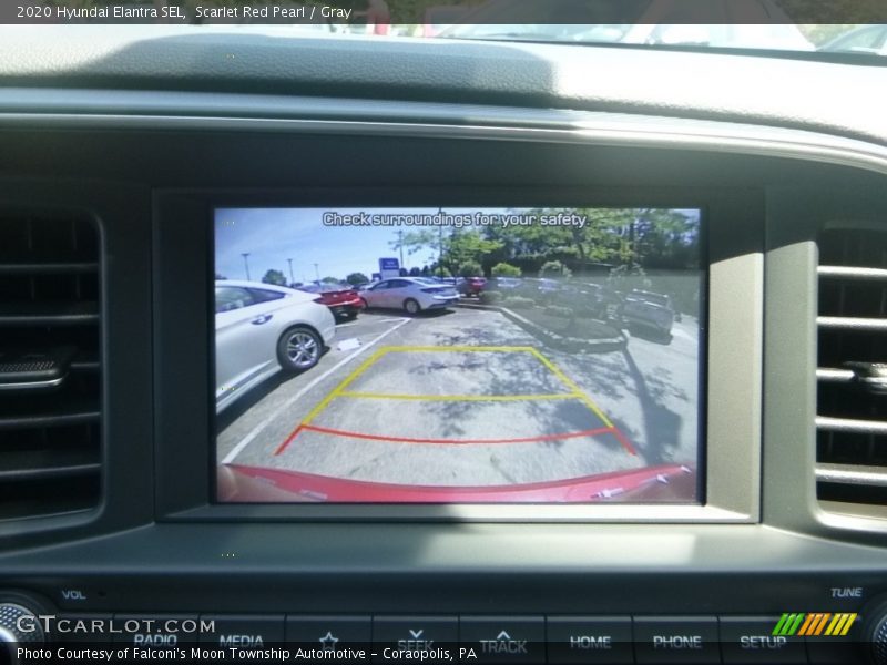 Scarlet Red Pearl / Gray 2020 Hyundai Elantra SEL