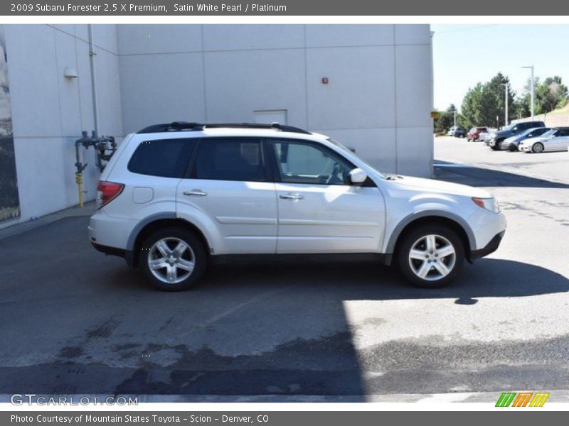 Satin White Pearl / Platinum 2009 Subaru Forester 2.5 X Premium