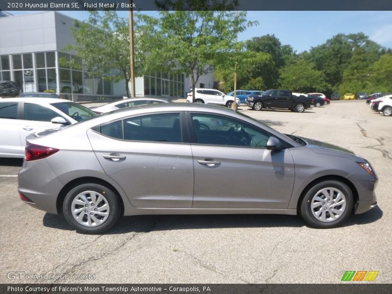 Fluid Metal / Black 2020 Hyundai Elantra SE