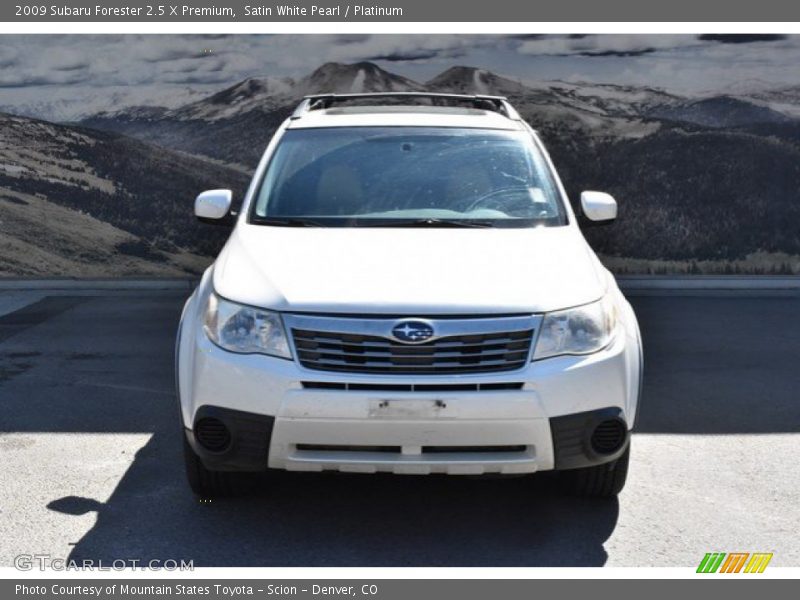 Satin White Pearl / Platinum 2009 Subaru Forester 2.5 X Premium