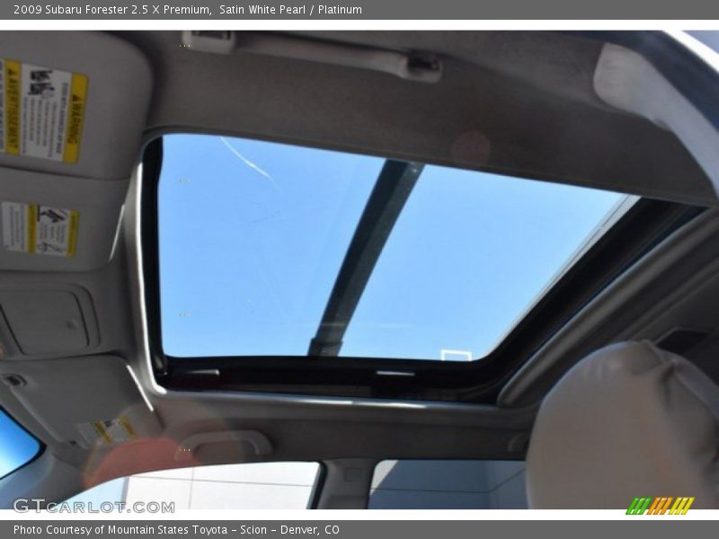 Satin White Pearl / Platinum 2009 Subaru Forester 2.5 X Premium