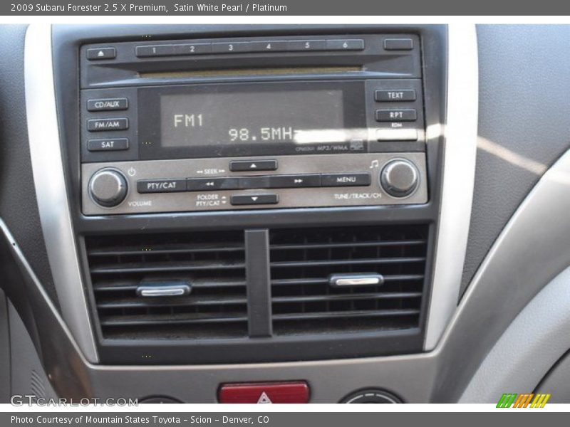 Satin White Pearl / Platinum 2009 Subaru Forester 2.5 X Premium