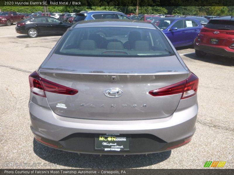 Fluid Metal / Black 2020 Hyundai Elantra SE