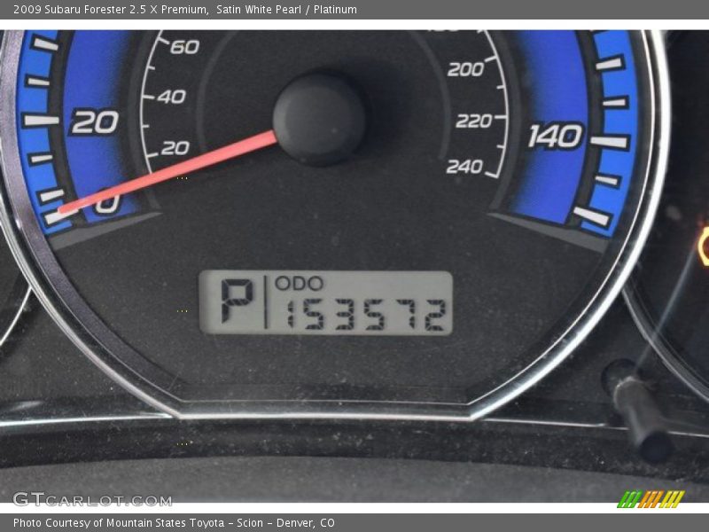 Satin White Pearl / Platinum 2009 Subaru Forester 2.5 X Premium