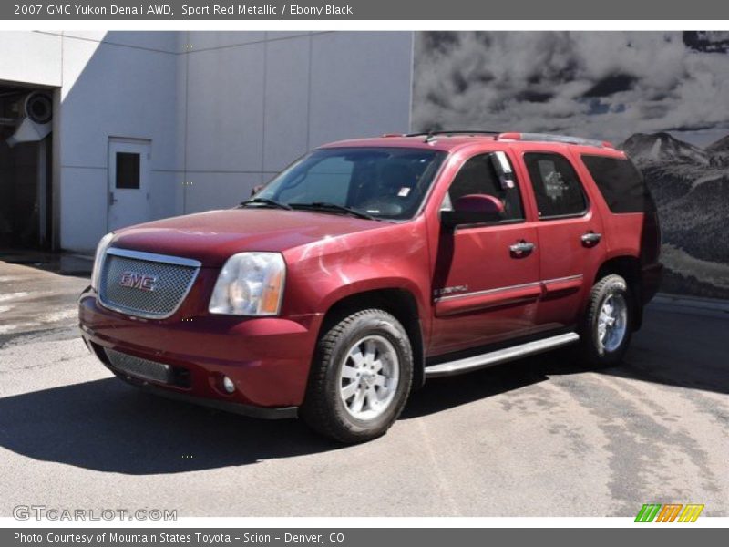 Sport Red Metallic / Ebony Black 2007 GMC Yukon Denali AWD