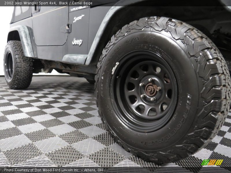 Black / Camel Beige 2002 Jeep Wrangler Sport 4x4