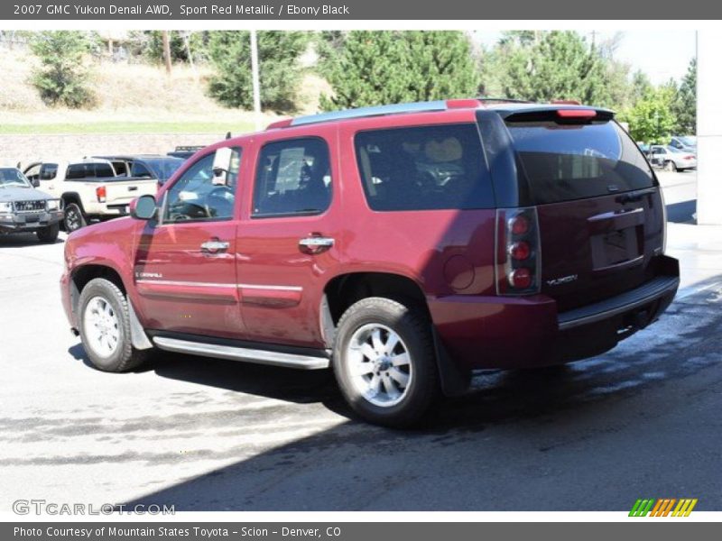 Sport Red Metallic / Ebony Black 2007 GMC Yukon Denali AWD