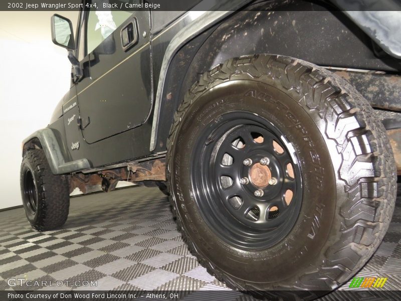Black / Camel Beige 2002 Jeep Wrangler Sport 4x4
