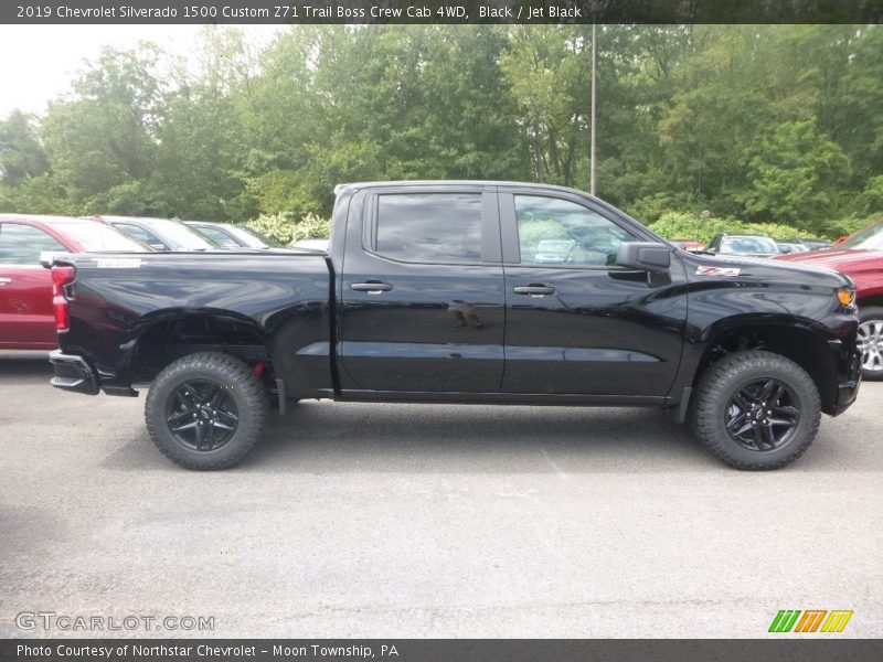 Black / Jet Black 2019 Chevrolet Silverado 1500 Custom Z71 Trail Boss Crew Cab 4WD