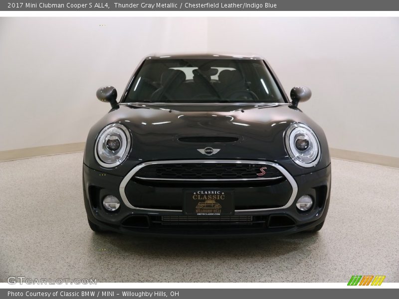 Thunder Gray Metallic / Chesterfield Leather/Indigo Blue 2017 Mini Clubman Cooper S ALL4
