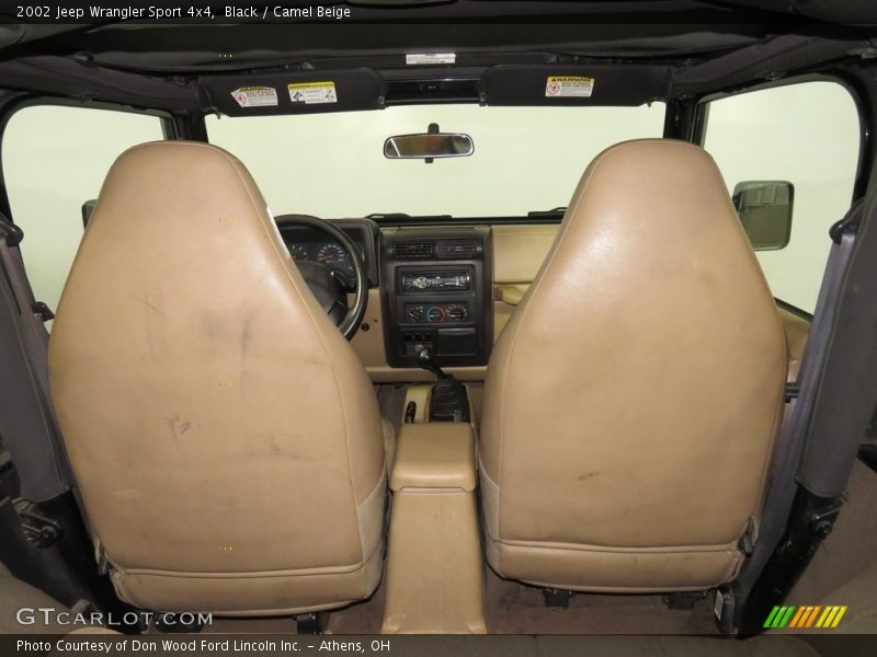 Black / Camel Beige 2002 Jeep Wrangler Sport 4x4