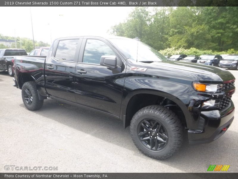 Black / Jet Black 2019 Chevrolet Silverado 1500 Custom Z71 Trail Boss Crew Cab 4WD