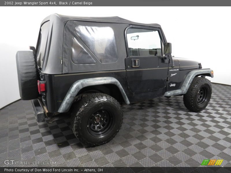 Black / Camel Beige 2002 Jeep Wrangler Sport 4x4