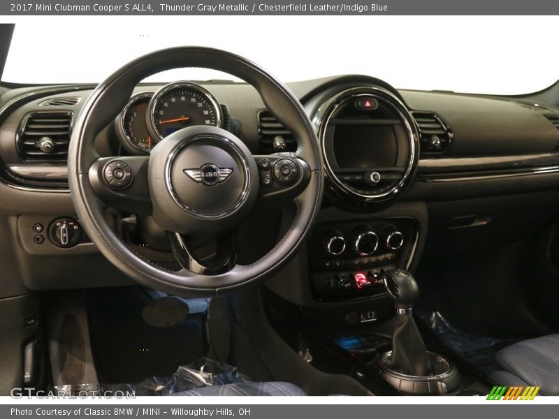 Thunder Gray Metallic / Chesterfield Leather/Indigo Blue 2017 Mini Clubman Cooper S ALL4