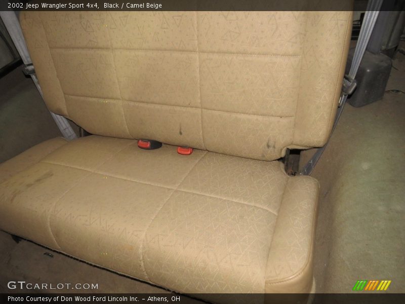 Black / Camel Beige 2002 Jeep Wrangler Sport 4x4
