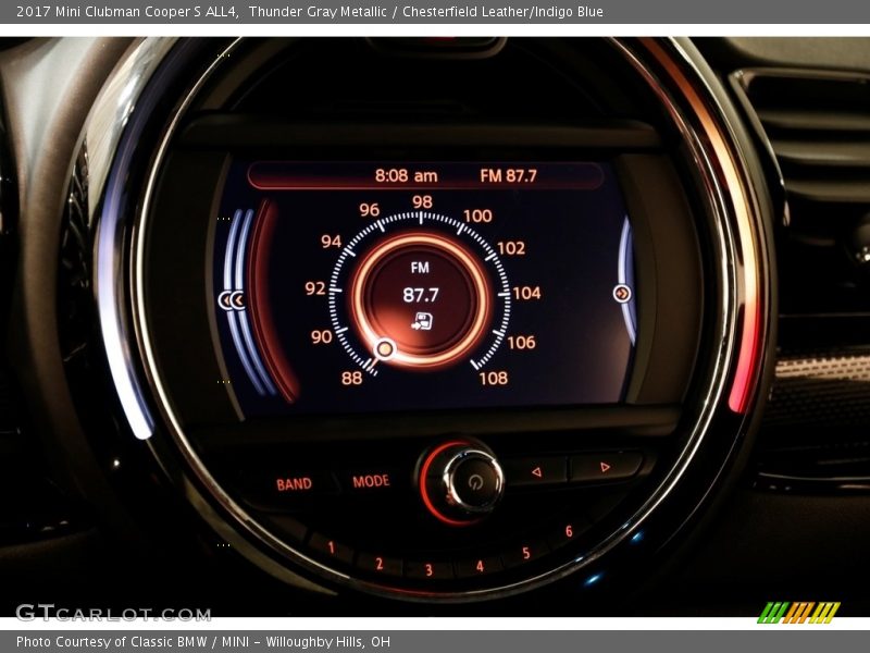 Thunder Gray Metallic / Chesterfield Leather/Indigo Blue 2017 Mini Clubman Cooper S ALL4