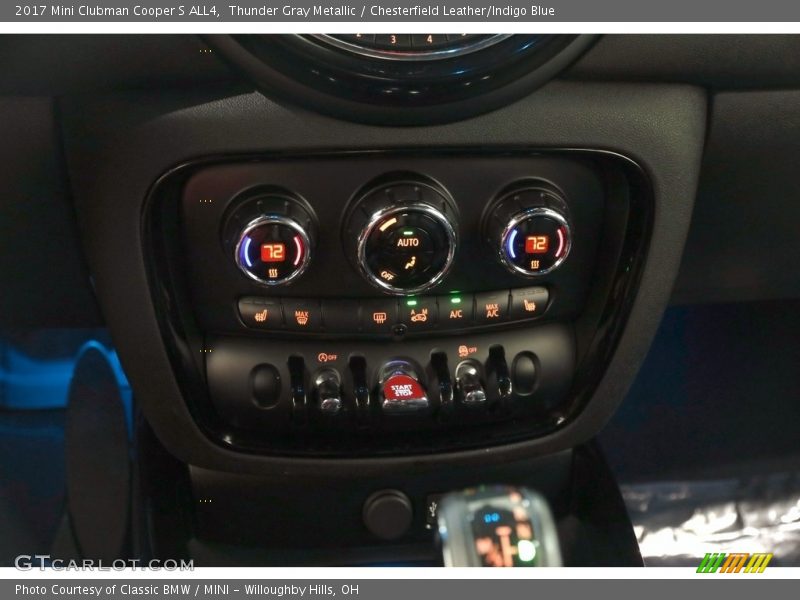Thunder Gray Metallic / Chesterfield Leather/Indigo Blue 2017 Mini Clubman Cooper S ALL4