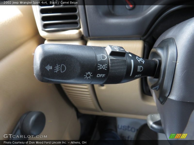 Black / Camel Beige 2002 Jeep Wrangler Sport 4x4
