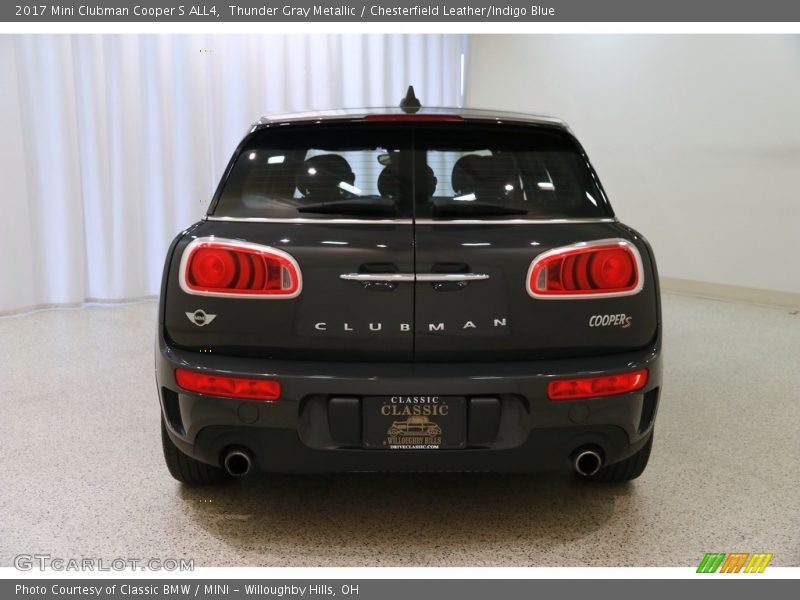 Thunder Gray Metallic / Chesterfield Leather/Indigo Blue 2017 Mini Clubman Cooper S ALL4