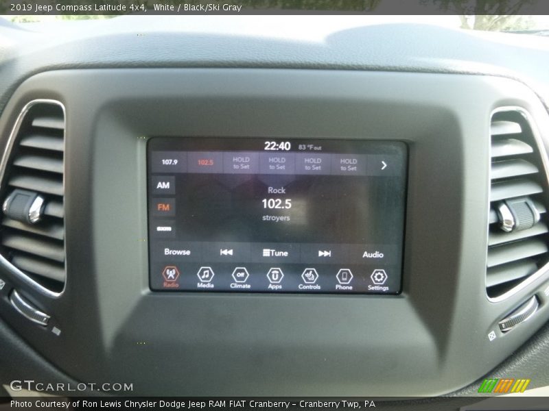 White / Black/Ski Gray 2019 Jeep Compass Latitude 4x4