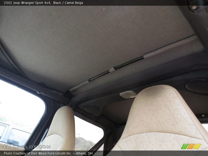 Black / Camel Beige 2002 Jeep Wrangler Sport 4x4