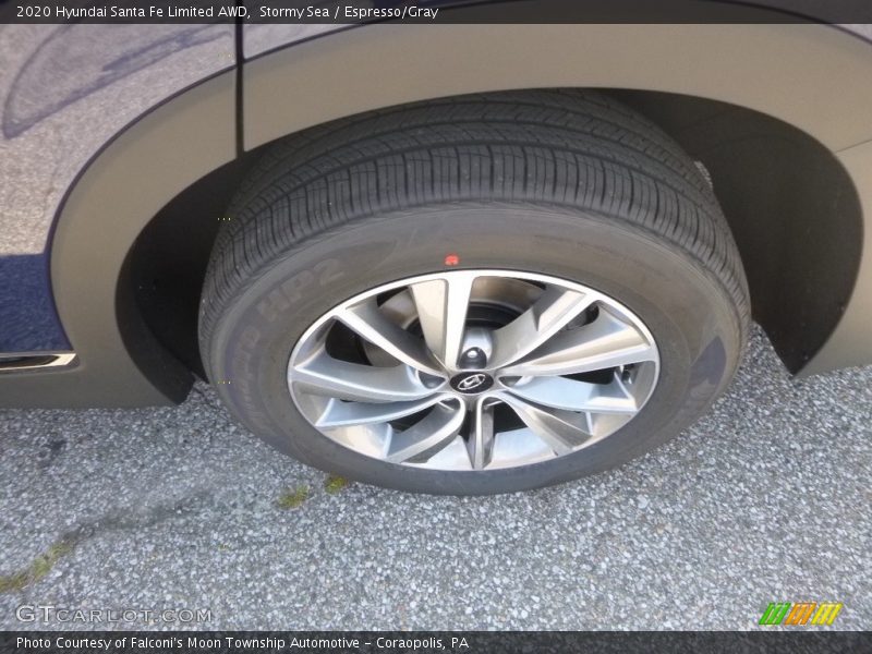 Stormy Sea / Espresso/Gray 2020 Hyundai Santa Fe Limited AWD