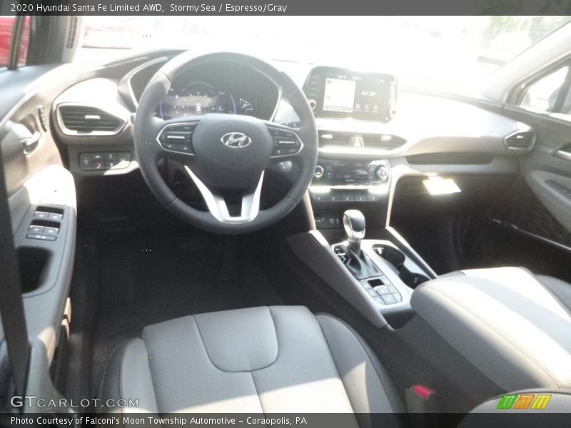 Stormy Sea / Espresso/Gray 2020 Hyundai Santa Fe Limited AWD