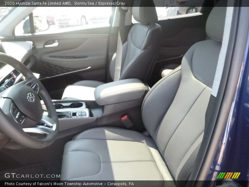 Stormy Sea / Espresso/Gray 2020 Hyundai Santa Fe Limited AWD