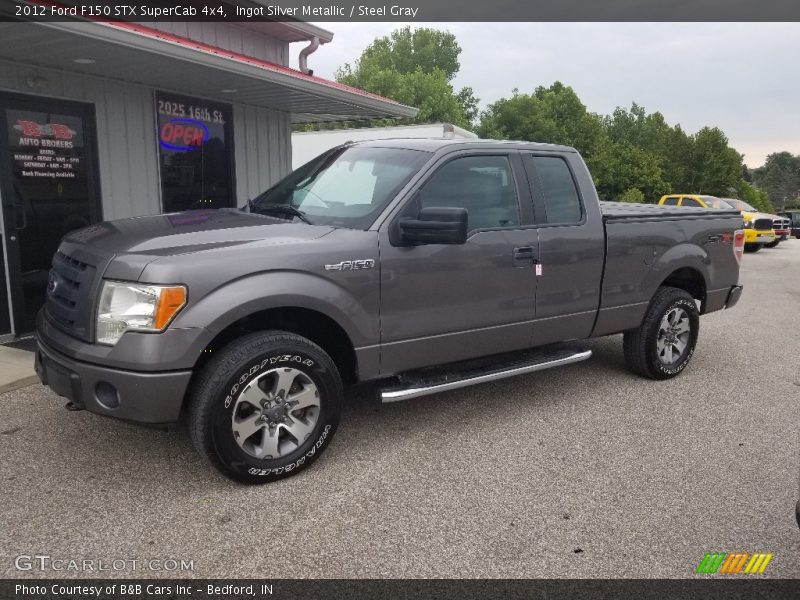 Ingot Silver Metallic / Steel Gray 2012 Ford F150 STX SuperCab 4x4