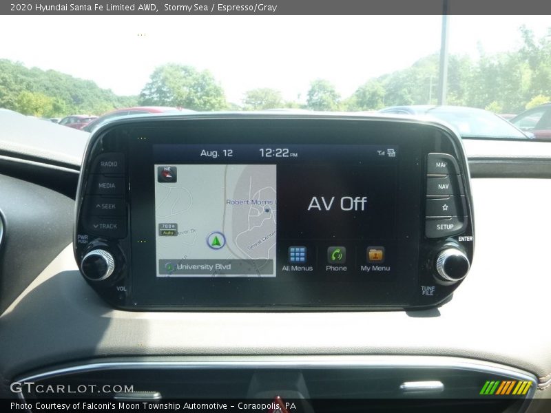 Stormy Sea / Espresso/Gray 2020 Hyundai Santa Fe Limited AWD