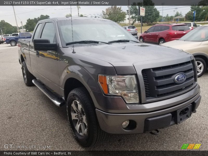 Ingot Silver Metallic / Steel Gray 2012 Ford F150 STX SuperCab 4x4