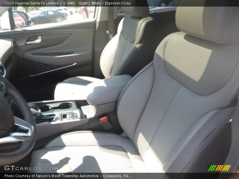 Quartz White / Espresso/Gray 2020 Hyundai Santa Fe Limited 2.0 AWD