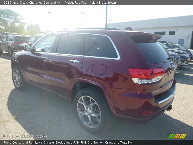 Velvet Red Pearl / Light Frost/Brown 2019 Jeep Grand Cherokee Overland 4x4