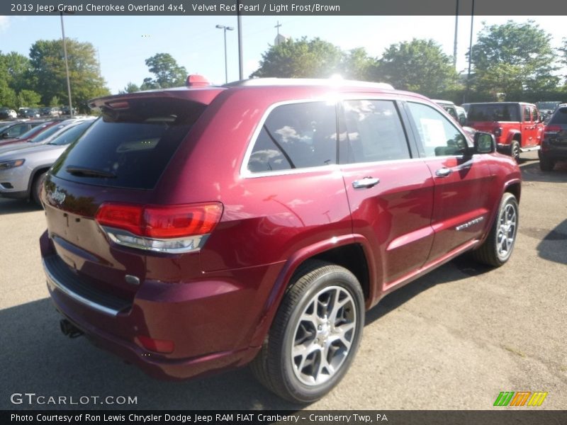 Velvet Red Pearl / Light Frost/Brown 2019 Jeep Grand Cherokee Overland 4x4
