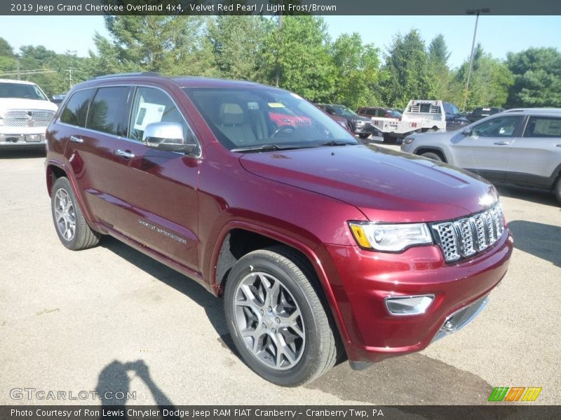 Velvet Red Pearl / Light Frost/Brown 2019 Jeep Grand Cherokee Overland 4x4