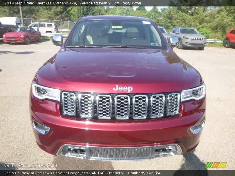 Velvet Red Pearl / Light Frost/Brown 2019 Jeep Grand Cherokee Overland 4x4