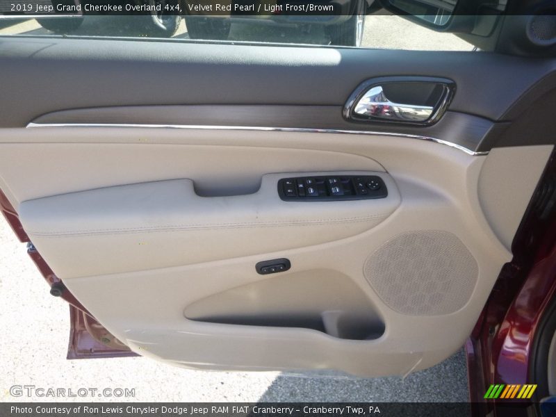 Velvet Red Pearl / Light Frost/Brown 2019 Jeep Grand Cherokee Overland 4x4