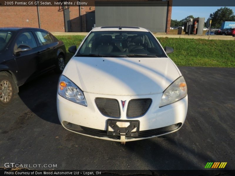 Ivory White / Ebony 2005 Pontiac G6 GT Sedan